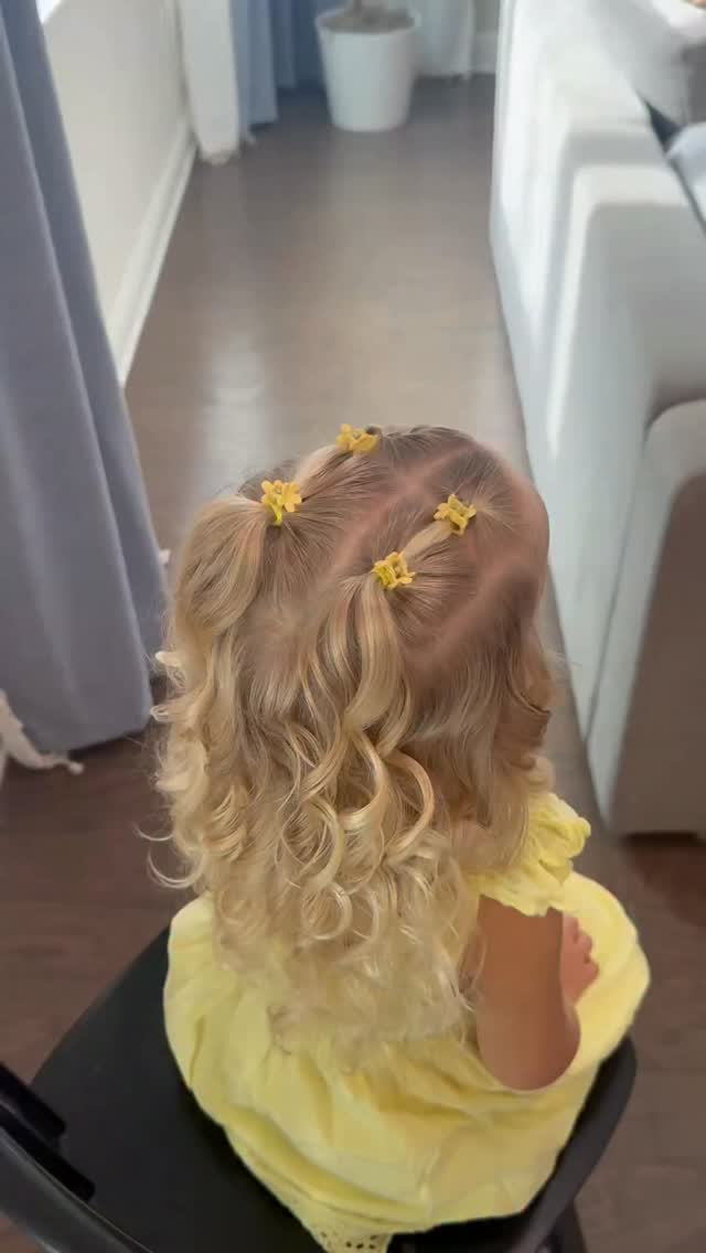 Sunshine Flower Clip Half-Up